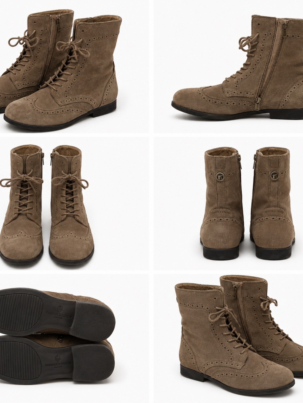Birkenstock Taupe Suede Lace-Up Ankle Boots